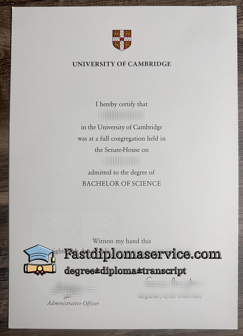 Buy University of Cambridge diploma