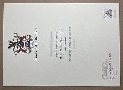 University of Hertfordshire diploma