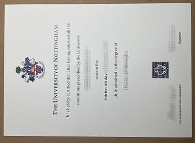 Make University of Nottingham diploma
