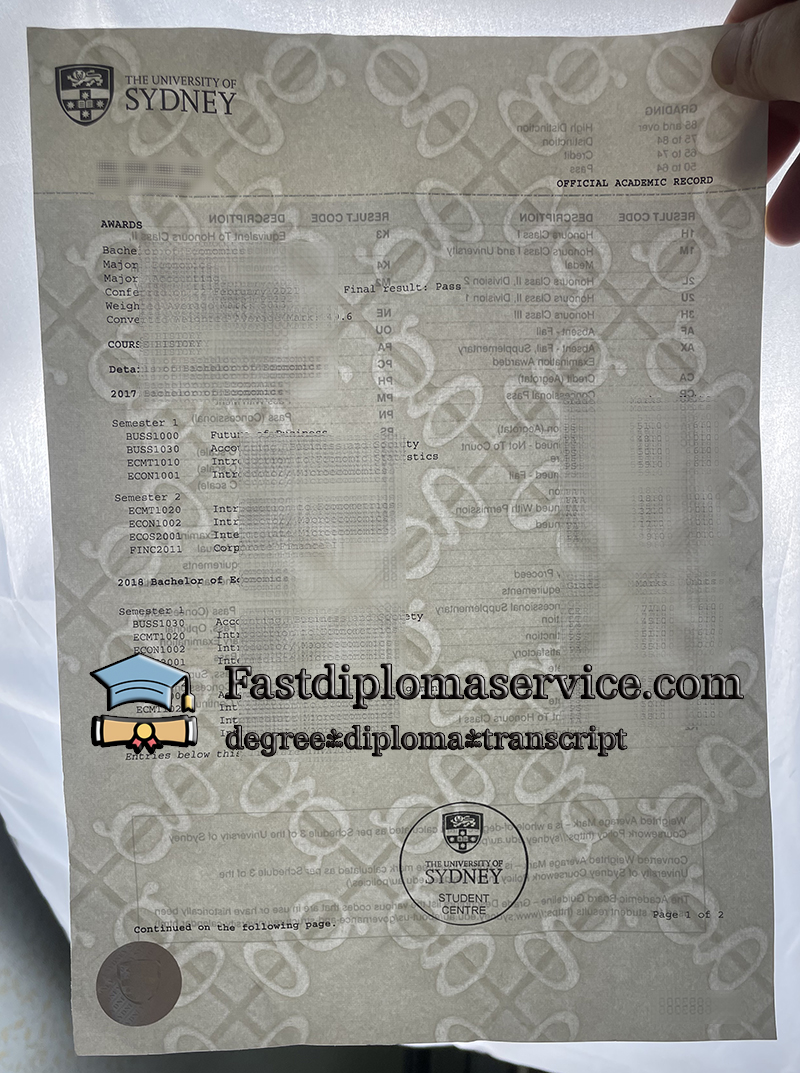 get University of Sydney diploma