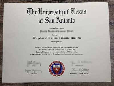Order University of Texas at San Antonio diploma,