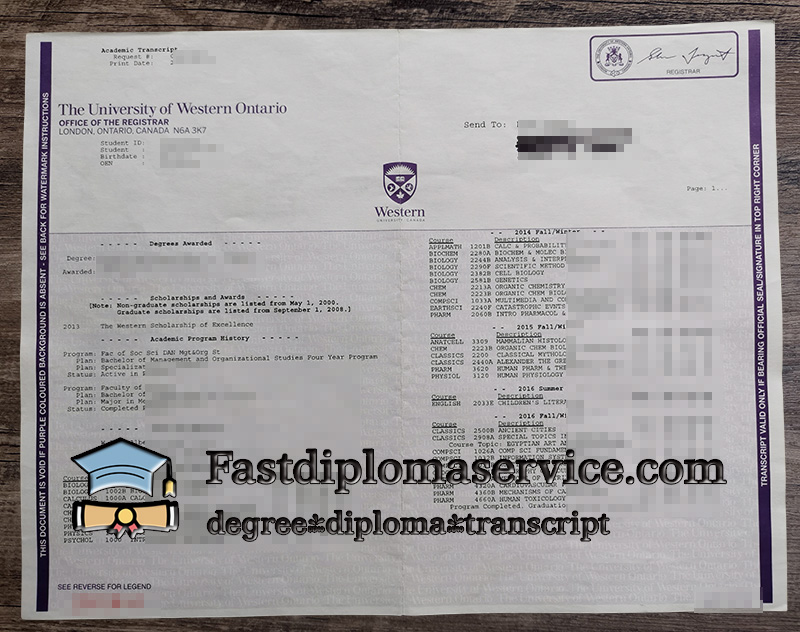 get University of Western Ontario degree