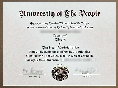 Order University of the People diploma