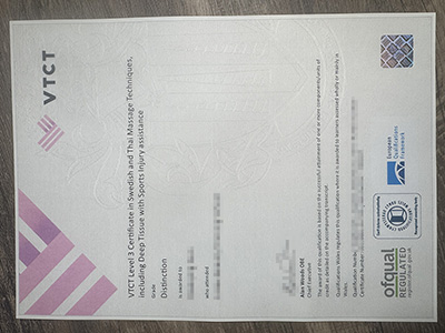 Where to buy VTCT Level 3 certificate?