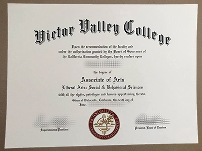 Order Victor Valley College diploma