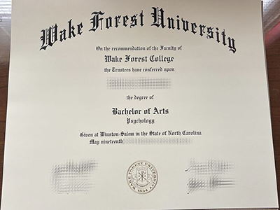 get Wake Forest University diploma
