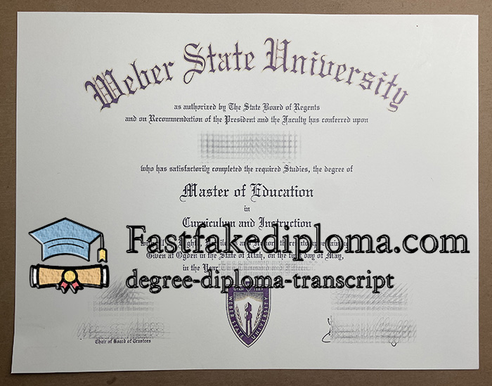 Buy Weber State University diploma