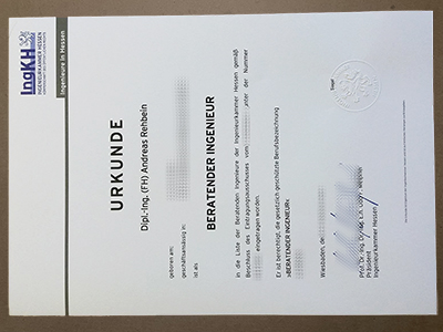 Buy Ingenieurkammer Hessen diploma