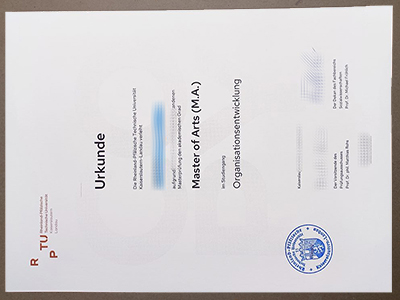 Order Rheinland Pfälzische certificate