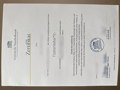 Buy Zentrum Fur Naturheilkunde Zertifikat