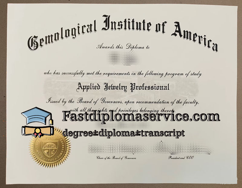 Buy Gemological Institute of America fake certificate