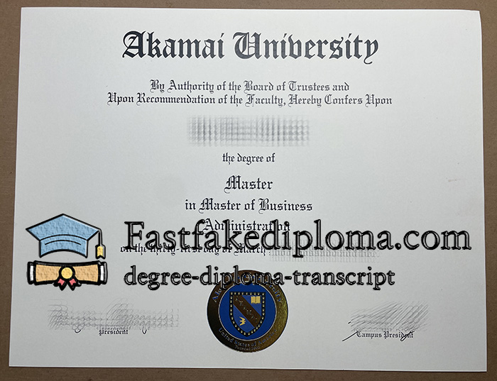 Order Akamai University diploma