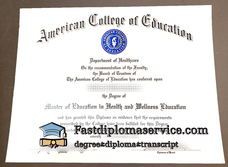 Buy American College of Education diploma