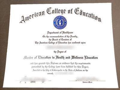 Order American College of Education diploma