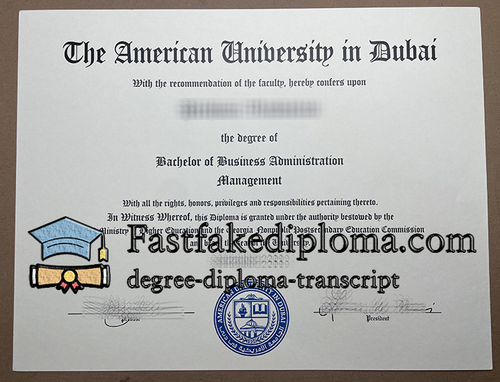 Buy American University in Dubai diploma