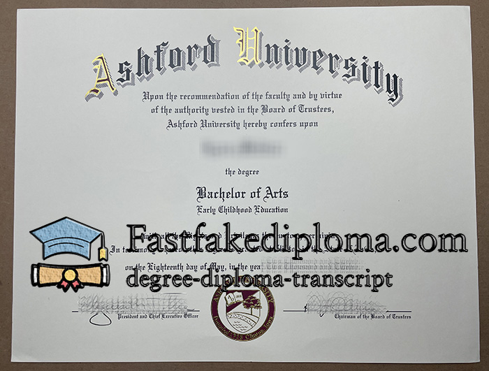 Buy Ashford University diploma