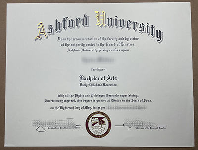 fake Ashford University diploma