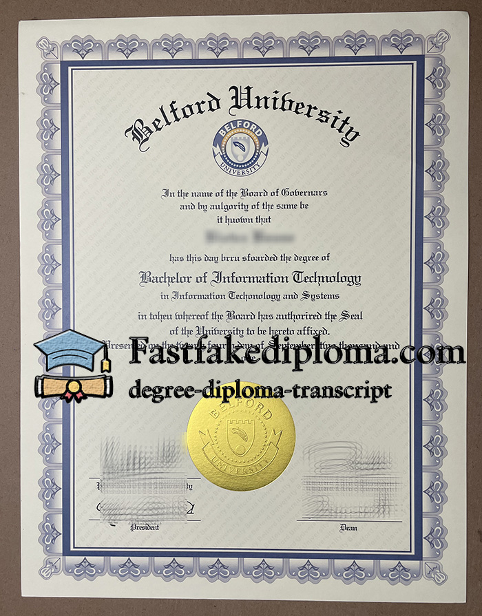 Order Belford University diploma