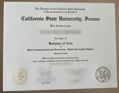 California State University Fresno diploma