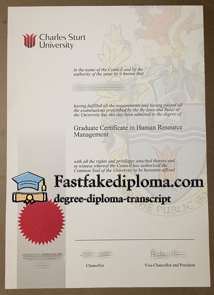 get Charles Sturt University diploma