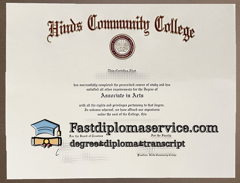 Buy Hinds Community College diploma