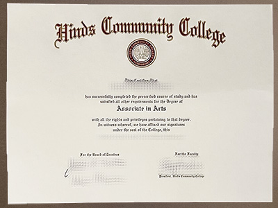 Order Hinds Community College diploma