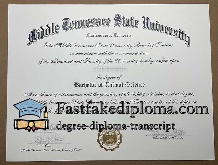 Order Middle Tennessee State University diploma, buy MTSU degree.