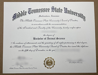 Order Middle Tennessee State University diploma, buy MTSU degree.