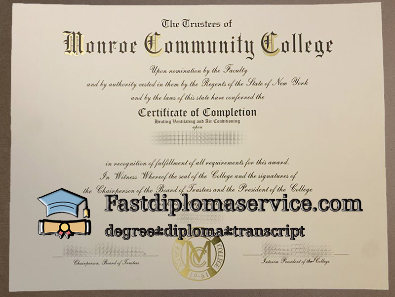 buy Monroe Community College diploma