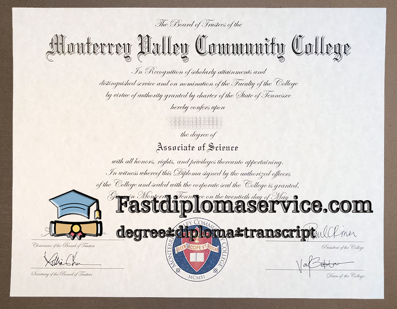 Buy Monterey Peninsula College diploma