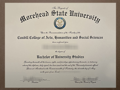 fake Morehead State University diploma
