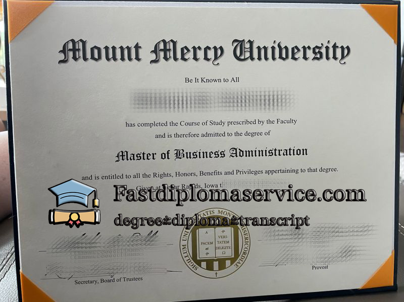 Can I order Mount Mercy University diploma?