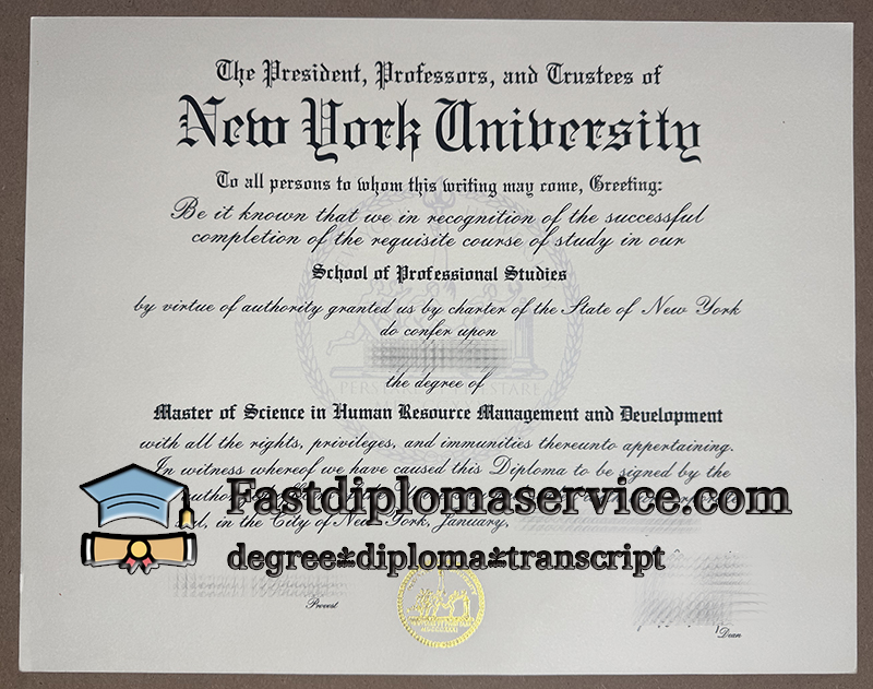 Buy New York University School of Professional Studies degree