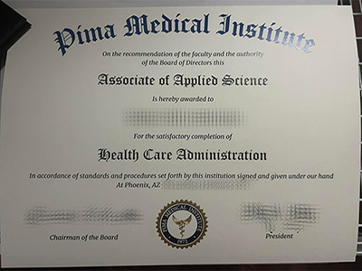 fake Pima Medical Institute diploma