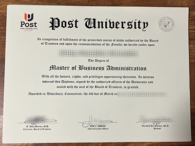 Make Post University diploma