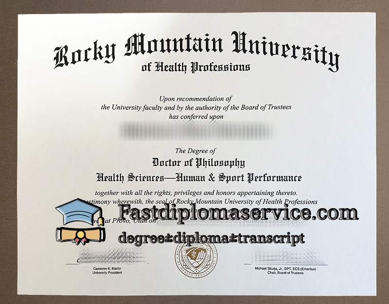 get Rocky Mountain University diploma