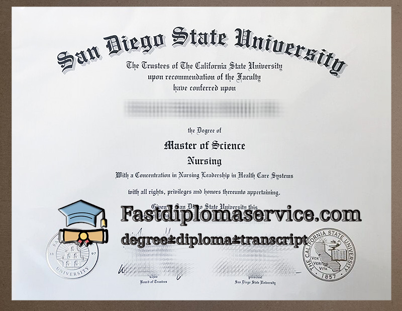 Buy San Diego State University diploma