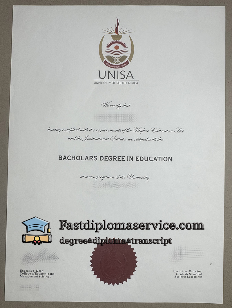 Buy UNISA diploma