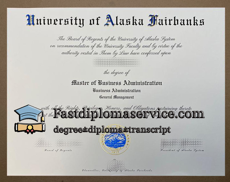 get University of Alaska Fairbanks diploma