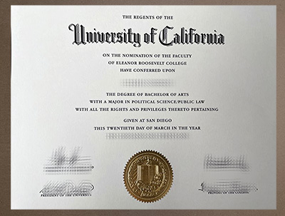 Order UC San Diego diploma
