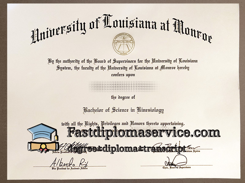 Buy University of Louisiana at Monroe diploma