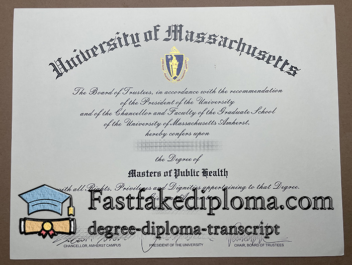 Order University of Massachusetts diploma