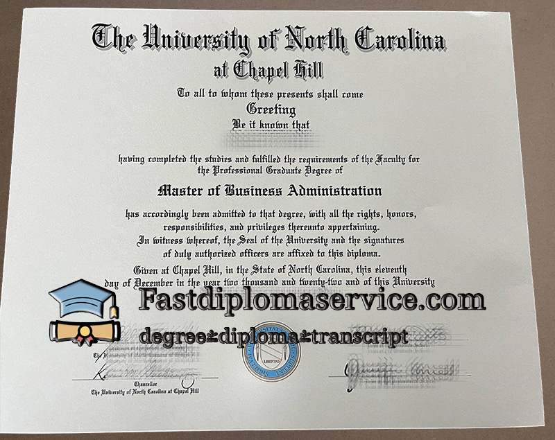Buy University of North Carolina at chapel Hill diploma