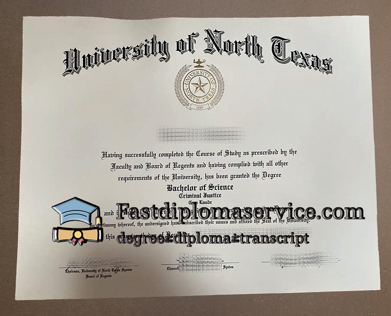 Buy University of North Texas diploma