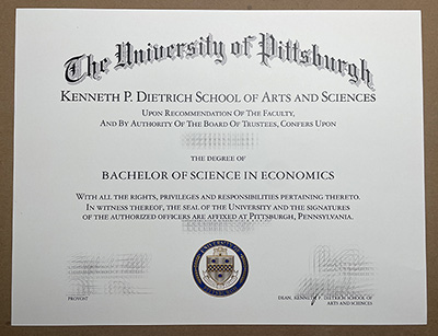 order University of Pittsburgh diploma