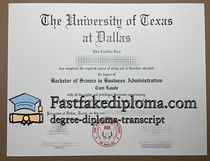 buy University of Texas at Dallas diploma