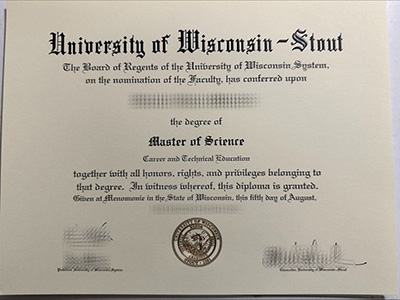 make University of Wisconsin Stout diploma