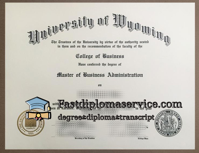 Order University of Wyoming diploma