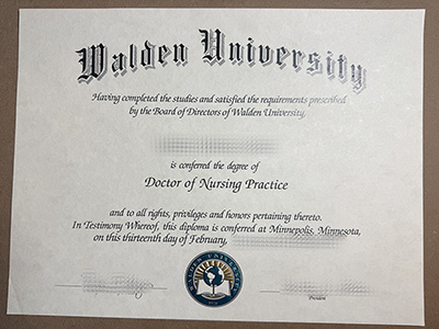 order Walden University certificate