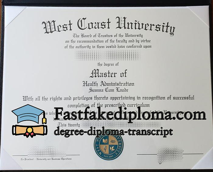 Buy West Coast University diploma